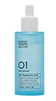 MONIC BEAUTY Skin Code 01 сыворотка д/лица гиалуроновая кислота 50мл