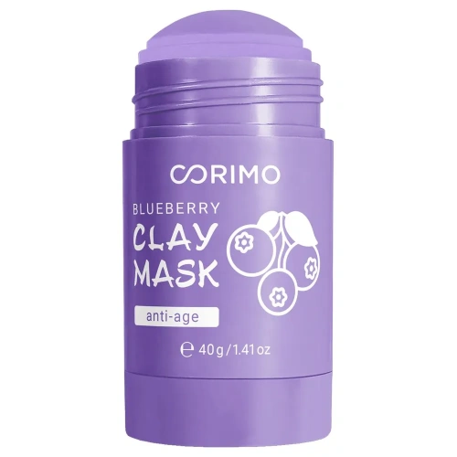 CORIMO маска д/лица глиняная в стике с коллагеном и голубикой 40г
