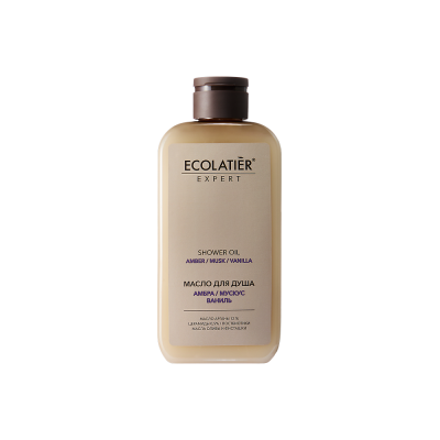 ECOLATIER Expert масло д/душа амбра мускус ваниль 300мл