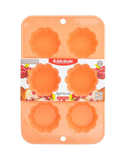 Форма д/кексов apricot 6шт ABS308