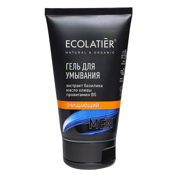 ECOLATIER MEN гель д/умывания очищающий 150мл