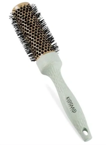 KOSMOSHTUCHKI термобрашинг д/волос био зеленая 3,4см