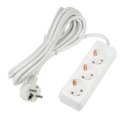 UNIEL удлинитель с заземлением 16А 3гн. 5м S-GCU3-5 WHITE