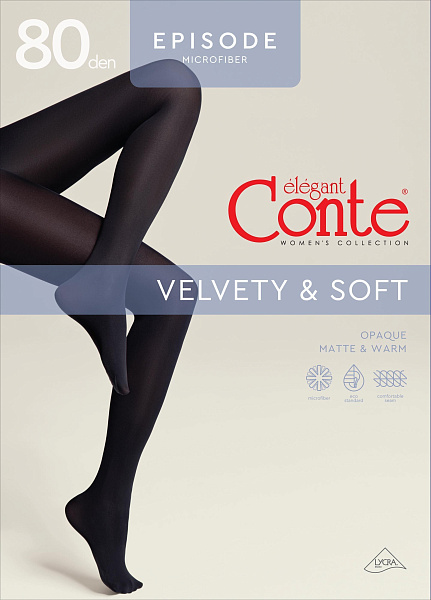 CONTE колготки женские episode 80 8С-40СП nero р.2