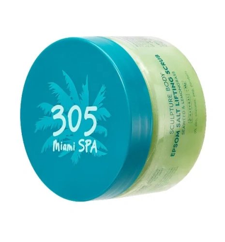 305 MIAMI SPA лифтинг-скраб д/тела солевой seaweed&lemongrass 400г