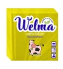 WELMA салфетки столовые цветные насыщенных тонов 1сл. 75шт