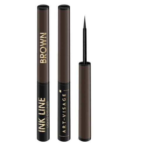 ART-VISAGE подводка жидкая ink line коричневая
