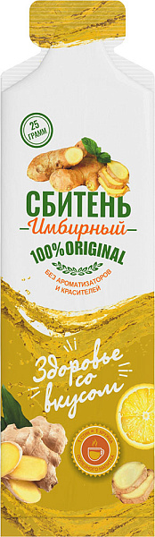 АЛТАЙСКИЙ НЕКТАР сбитень медовый имбирный стик 25г/10