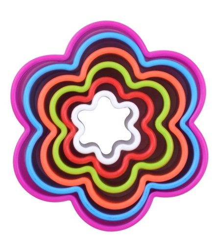 Набор форм кулинарных цветок 3,3*9,5см 6шт