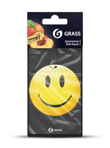 GRASS ароматизатор картон смаил персик