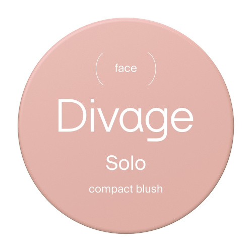 DIVAGE румяна компактные solo compact blush т.01