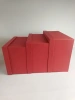 Коробка подарочная тисненая рогожка цв.красный 32*23*13,5см Д10103П.296.3