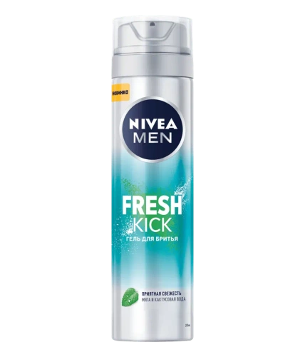 NIVEA MEN гель д/бритья экстремальная свежесть fresh kick 200мл 81730