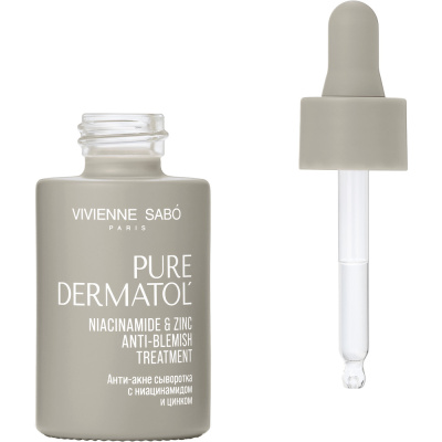 VIVIENNE SABO сыворотка анти-акне с ниацинамидом и цинком pure dermatol 50мл