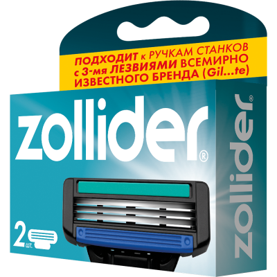 ZOLLIDER Evolution pro кассеты сменные 3 лезвия 2шт