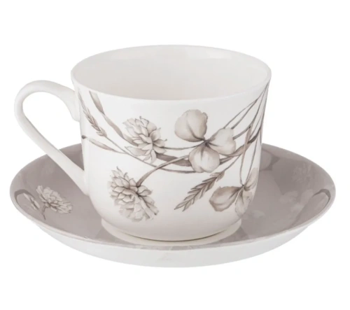 LEFARD White Flower чайная пара цв.серый 500мл 415-2118