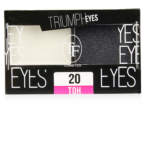 TRIUMPH тени для век двухцветные cte33, тон 20