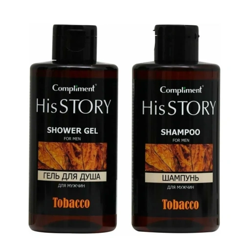 COMPLIMENT MEN набор подарочный his story tobacco №996: шампунь, гель д/душа