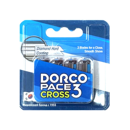 DORCO кассеты сменные pace cross 3 муж. 4шт TRC 1040