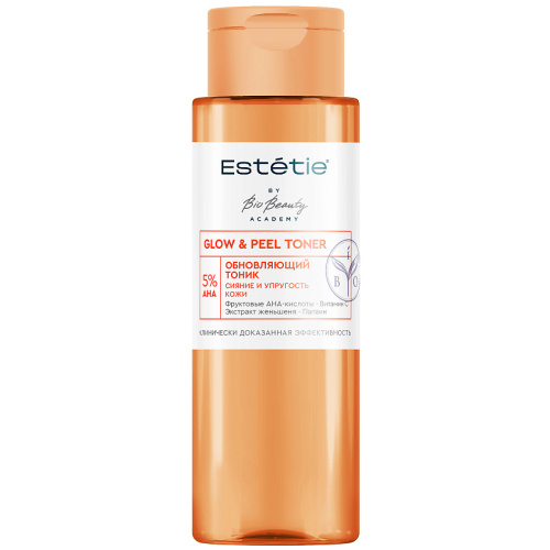 ESTETIE тоник д/лица обновляющий glow&peel 180мл