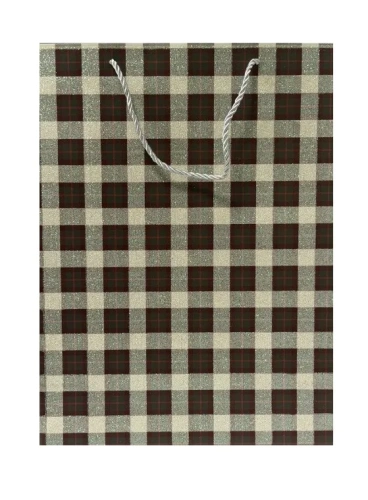 Пакет подарочный 40*30*12см Клетка/ромбы EL231107282