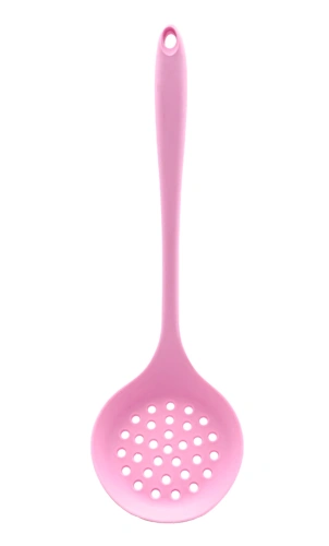 Розовая шумовка 32см силикон арт.EA137