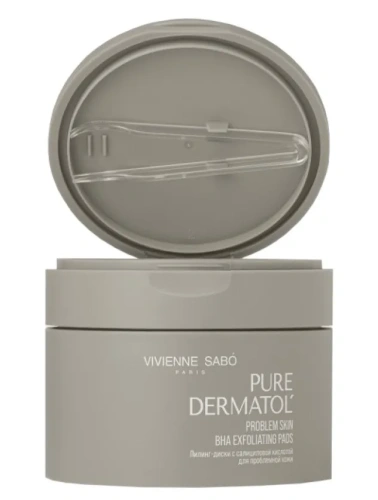 VIVIENNE SABO пилинг-диски c салициловой кислотой д/проблемной кожи pure dermatol 300мл