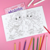 Книжка-раскраска для детей модные животные котики 75512