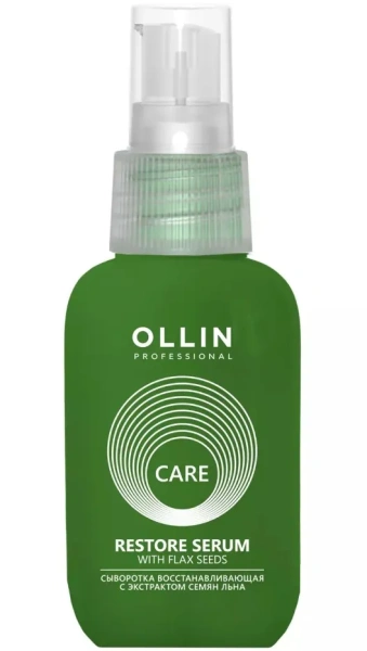 OLLIN CARE сыворотка д/волос восстанавливающая с экстрактом семян льна 50мл
