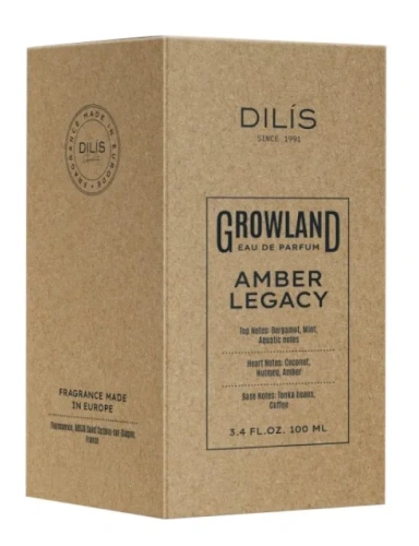 DILIS парфюмерная вода д/мужчин the growland great oak 100мл