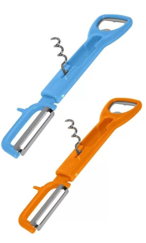 Овощечистка с открывалкой и штопором 19см AN53-130