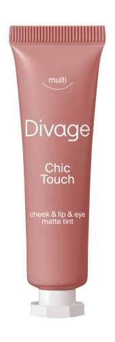 DIVAGE кремовый тинт д/щек, губ и глаз chic touch matte tint т.04