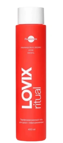 LOVIX Passionate гель д/душа парфюмированный с афродизиаками кашемировое дерево 400мл