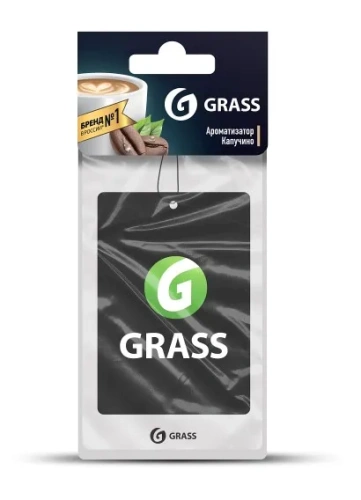 GRASS ароматизатор воздуха д/авто картон аромат капучино