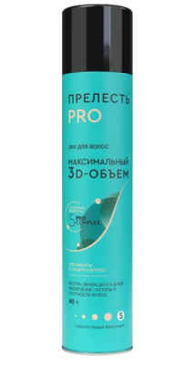 ПРЕЛЕСТЬ Professional лак д/волос максимальный объем 300мл