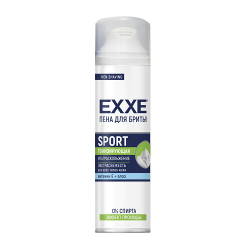 EXXE MEN пена д/бритья sport energy cool effect 200мл