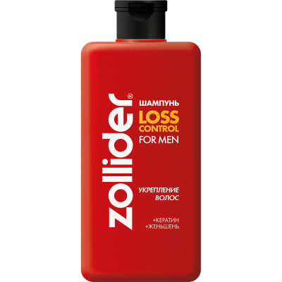 ZOLLIDER шампунь д/волос loss control for men укрепление и восстановление 370мл