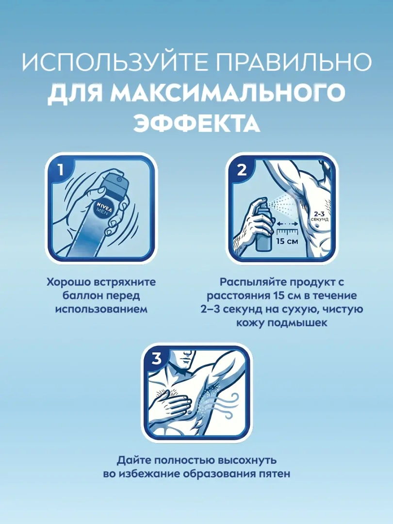 NIVEA MEN антиперспирант fresh kick 150мл спрей 83215