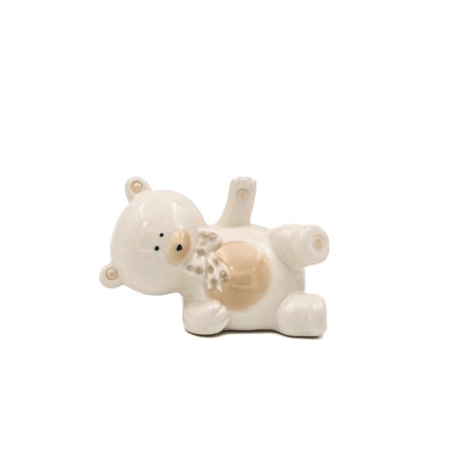 Сувенир Мишка цв.белый 7,5см керамика арт.ED0008(6)