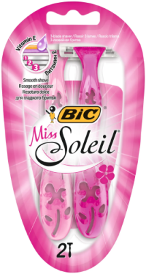 БИК станок д/бритья одноразовый miss soleil жен. 2шт