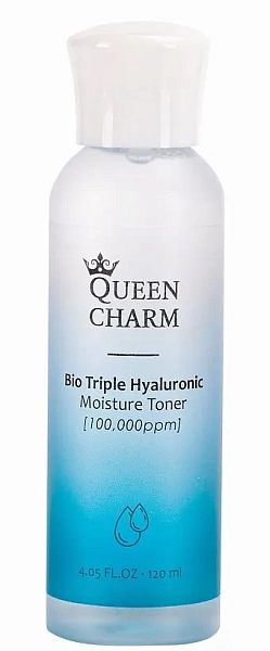 QUEEN CHARM тонер для лица увлажняющий с гиалуроновой кислоты 10% 120мл