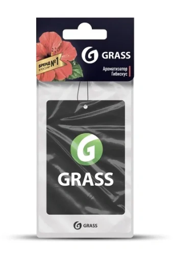 GRASS ароматизатор воздуха д/авто картон аромат гибискуса