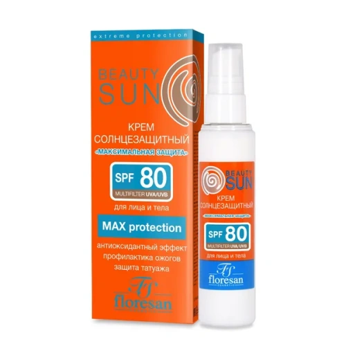 ФЛОРЕСАН крем солнцезащитный максимальная защита SPF80 75мл Ф-284