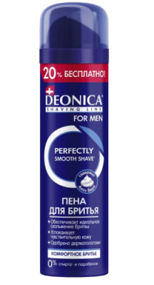DEONICA FOR MEN пена д/бритья комфортное бритье 240мл
