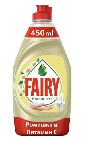 FAIRY средство д/мытья посуды нежные руки ромашка и витамин Е 450мл (21)