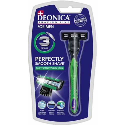 DEONICA FOR MEN бритва муж. с кассетой сменной 3 лезвия