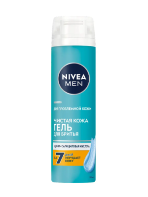 NIVEA MEN гель д/бритья чистая кожа 200мл 81793