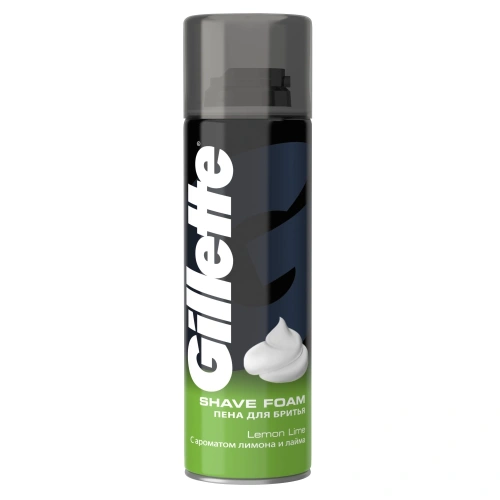 GILLETTE пена д/бритья lemon лимон 200мл 729/317/731