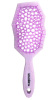 SOLOMEYA расческа массажная д/сухих и влажных волос с широкими зубьями сиреневая 5357-H1