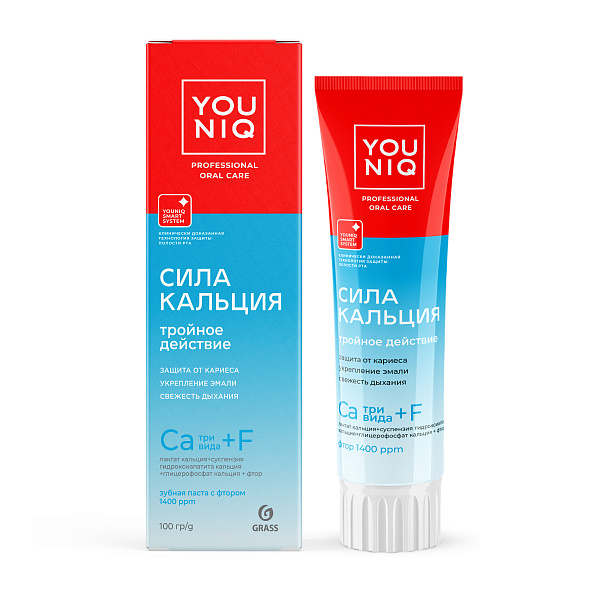 YOUNIQ паста зубная сила кальция 100г